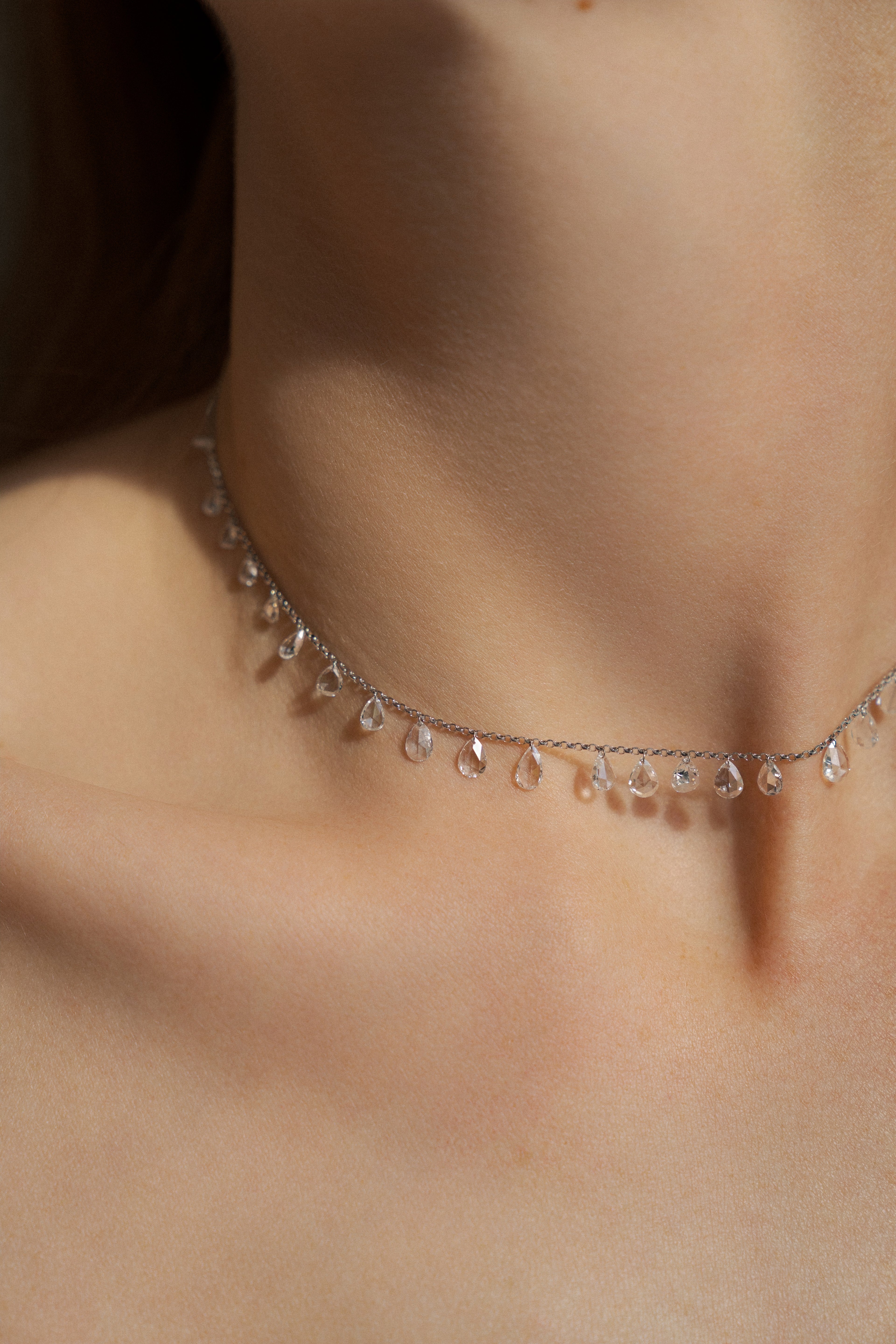 Rain Natural Diamond Adjustable Choker