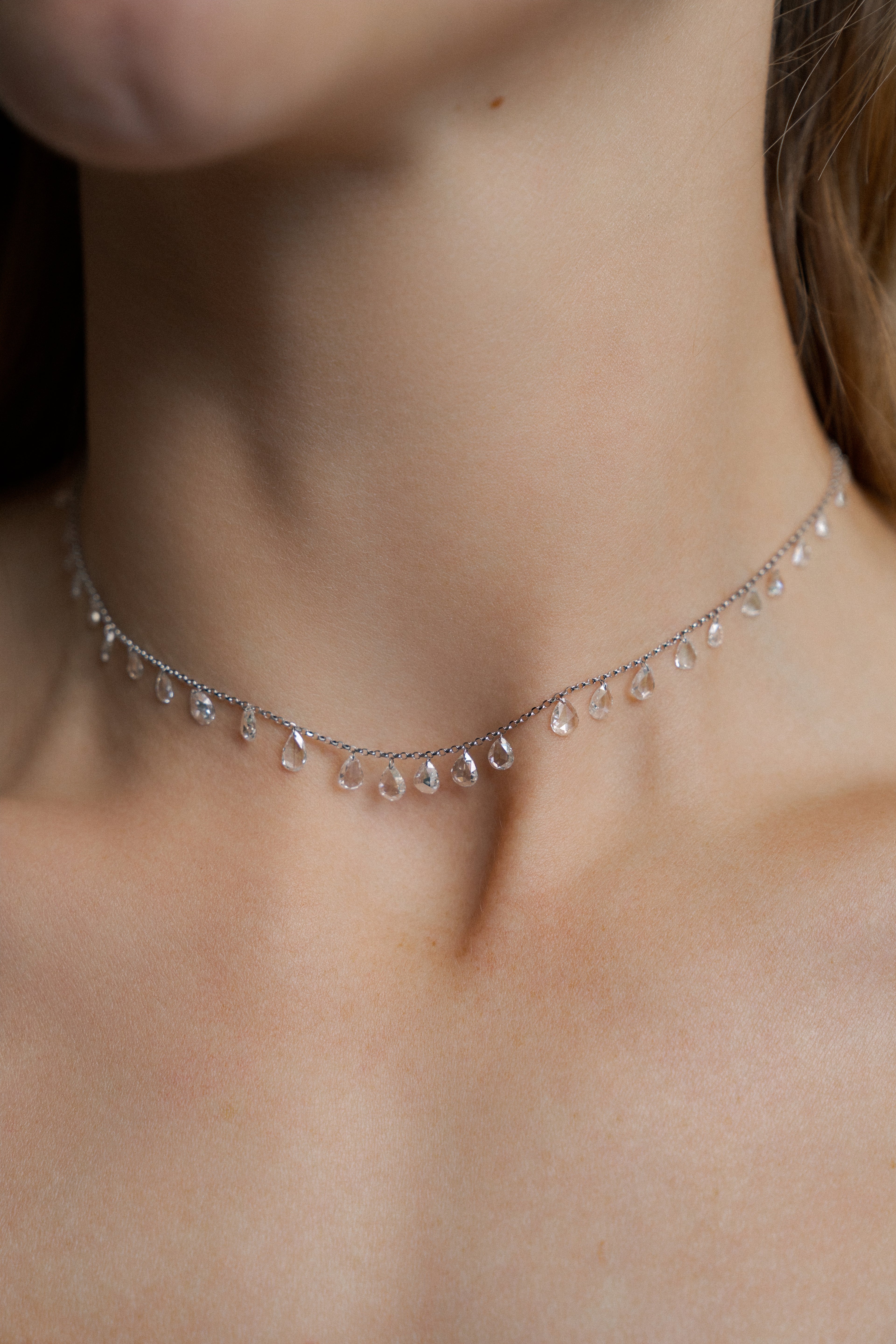 Rain Natural Diamond Adjustable Choker