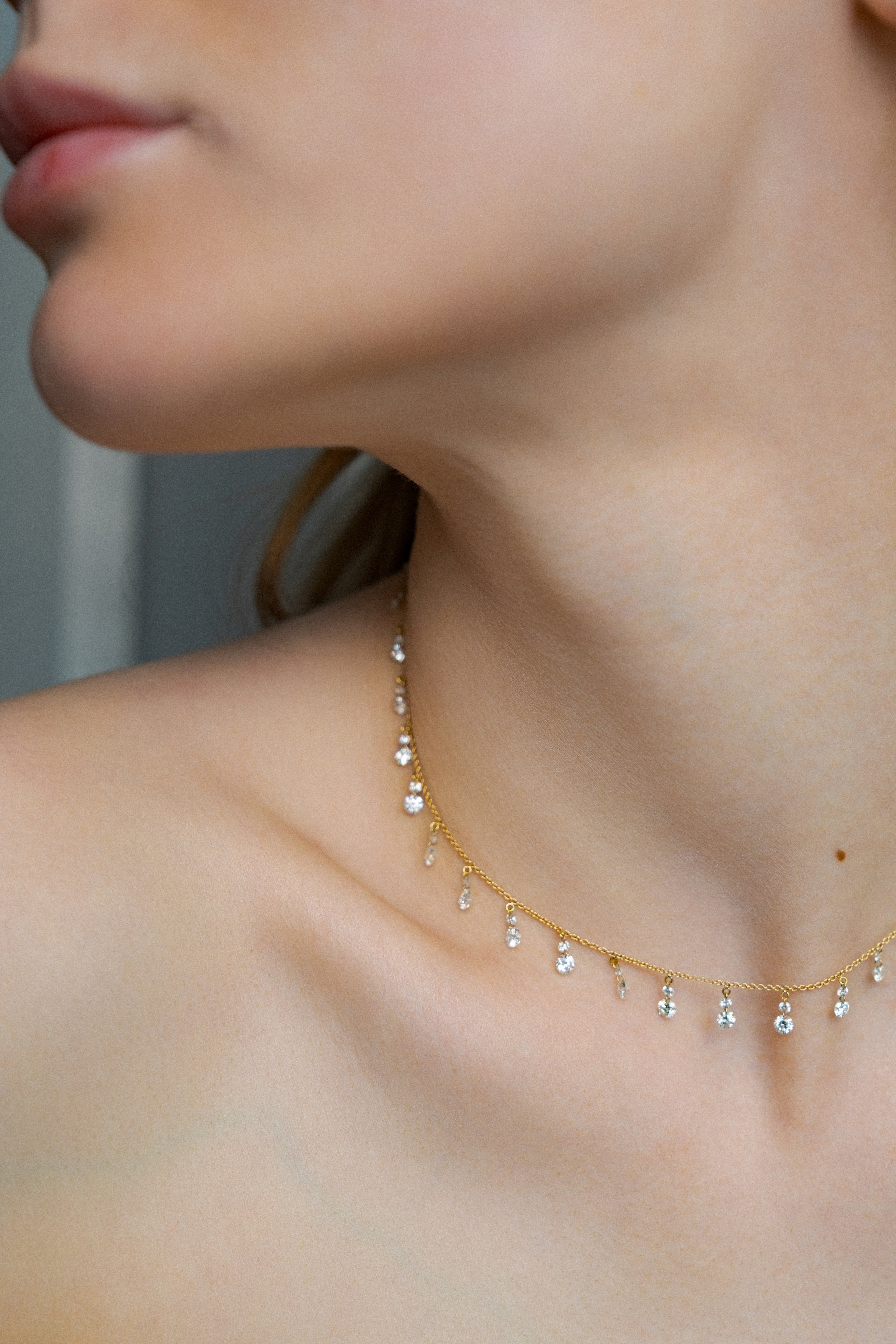 Soleil Natural Diamond Adjustable Choker