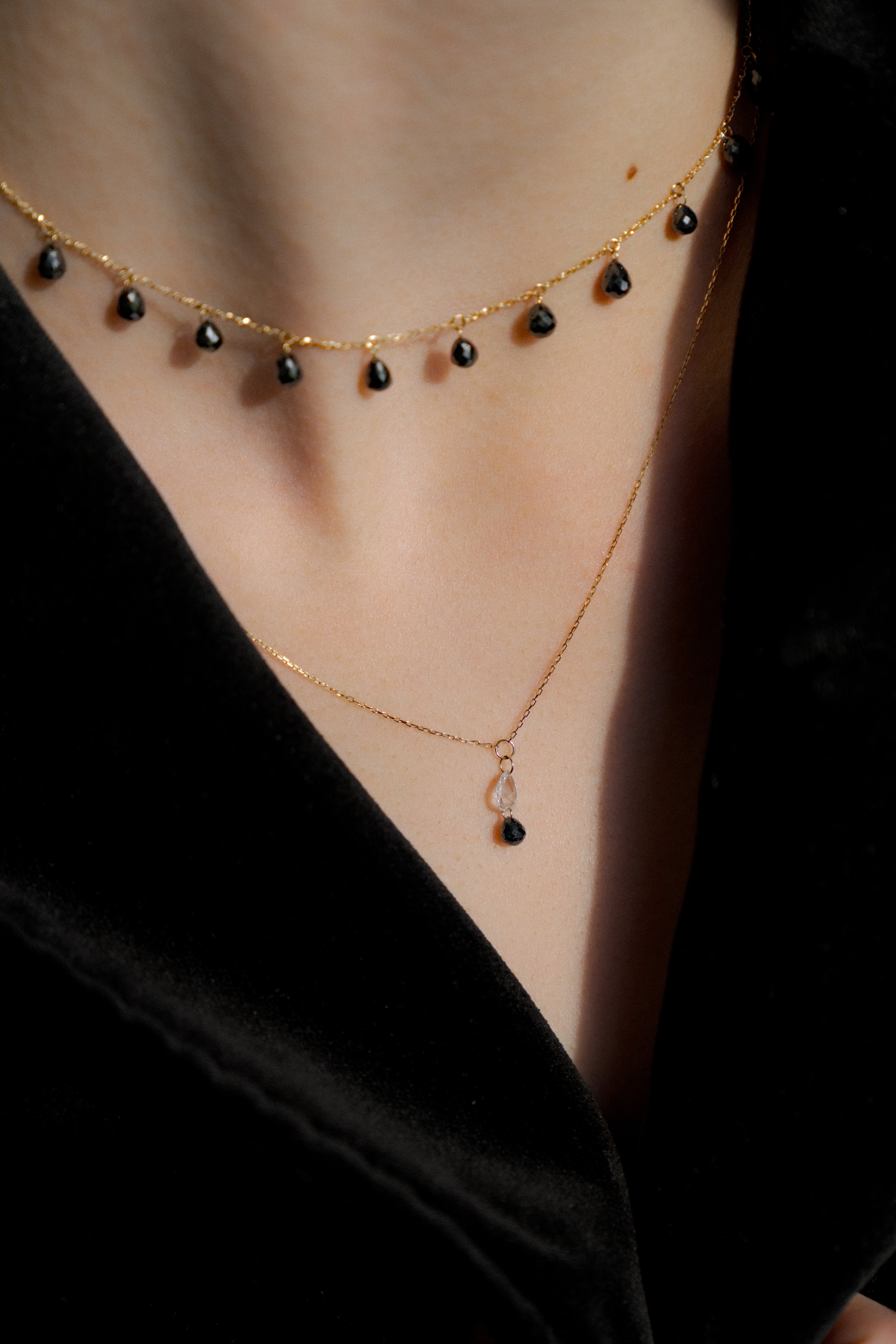 Noir D'Or Black Natural Diamond Choker