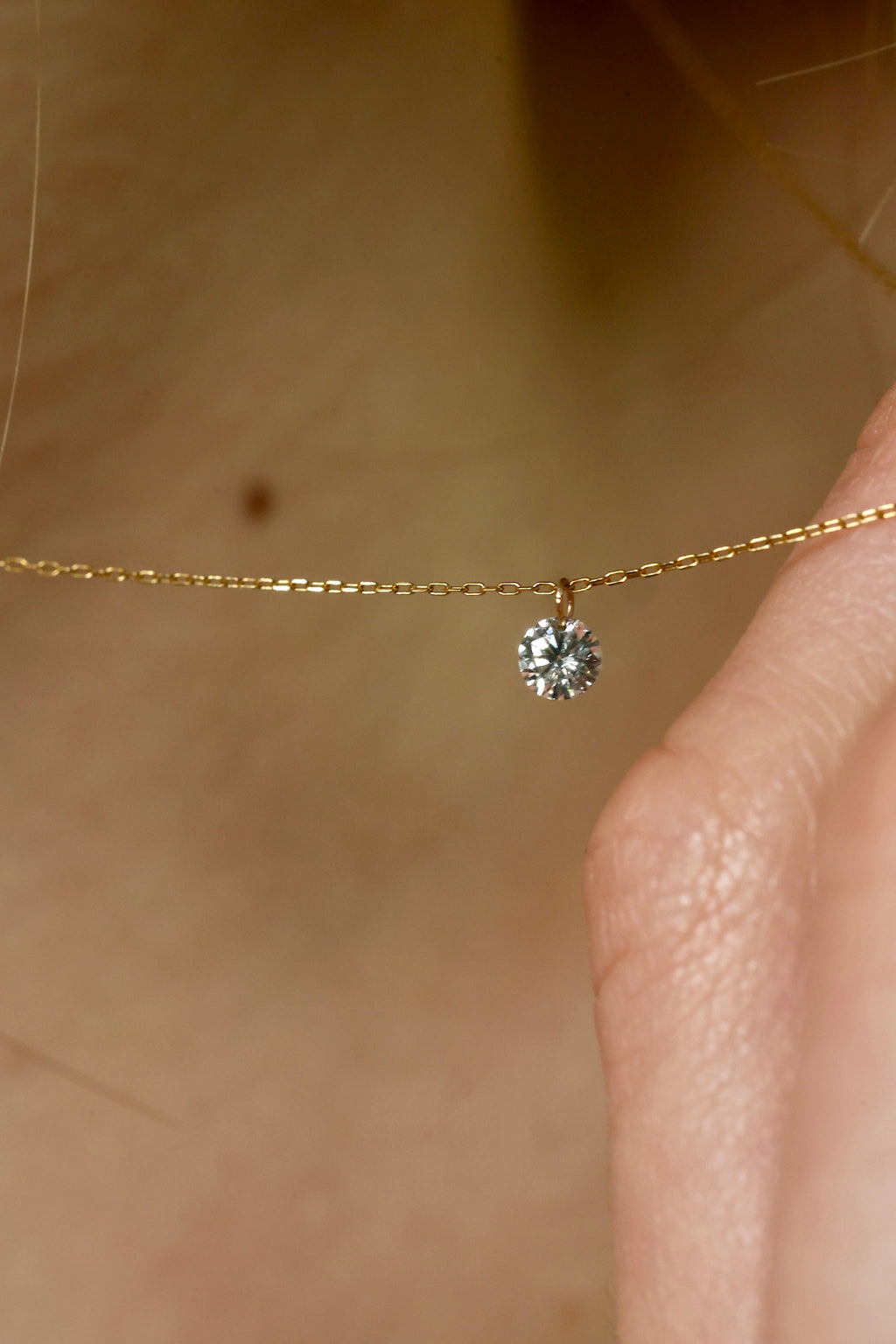 Mira Solo Natural Diamond Necklace