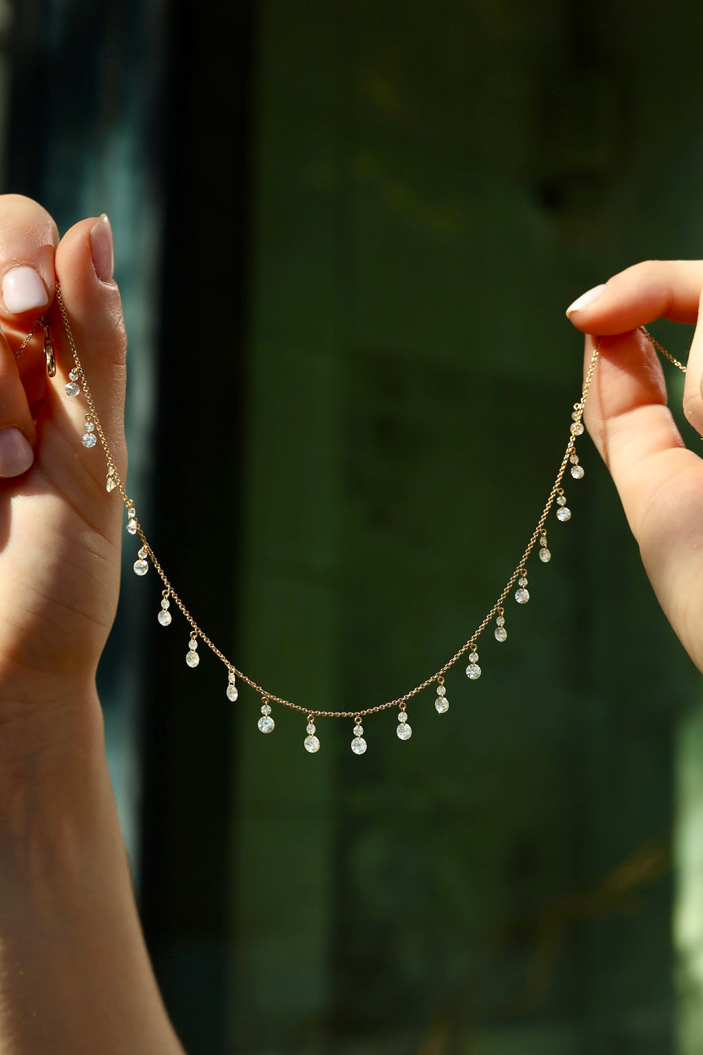 Soleil Natural Diamond Adjustable Choker