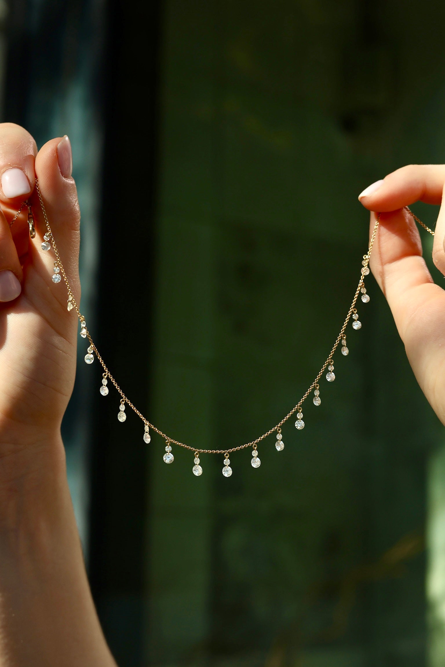 Soleil Natural Diamond Adjustable Choker