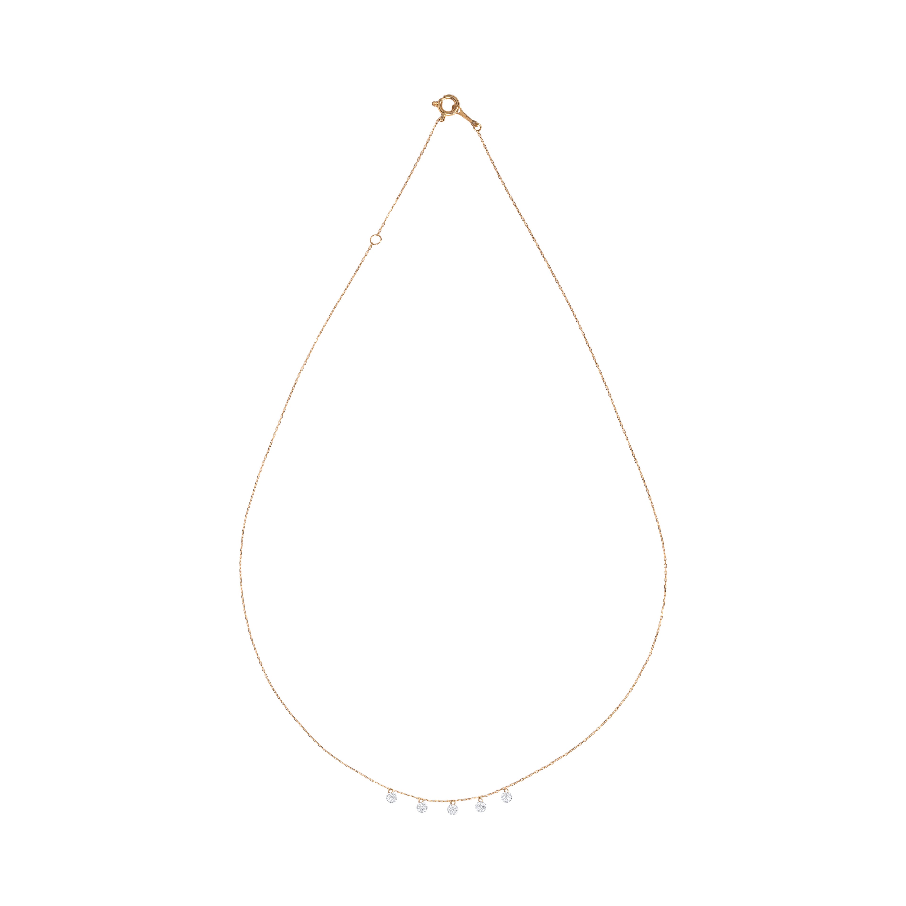 Mira Quintet Natural Diamond Necklace