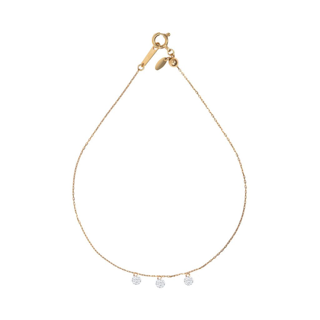 Mira Trio Natural Diamond Adjustable Bracelet