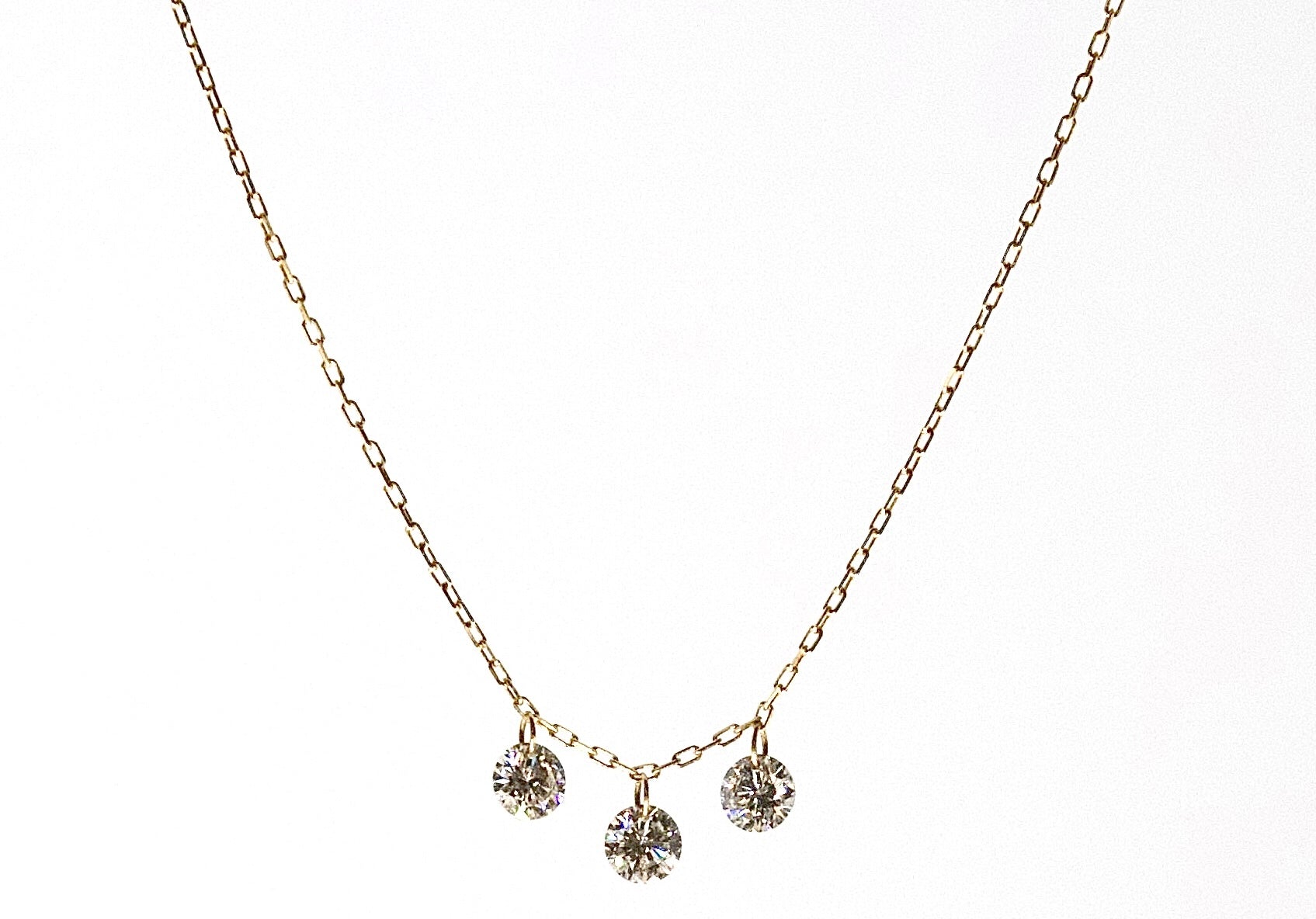 Mira Trio Natural Diamond Necklace
