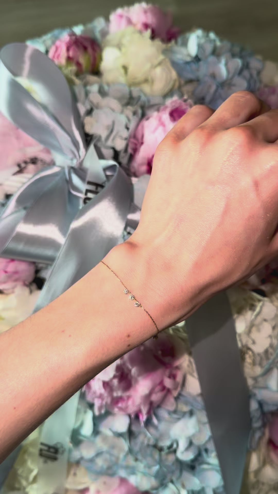 Mira Trio Natural Diamond Adjustable Bracelet
