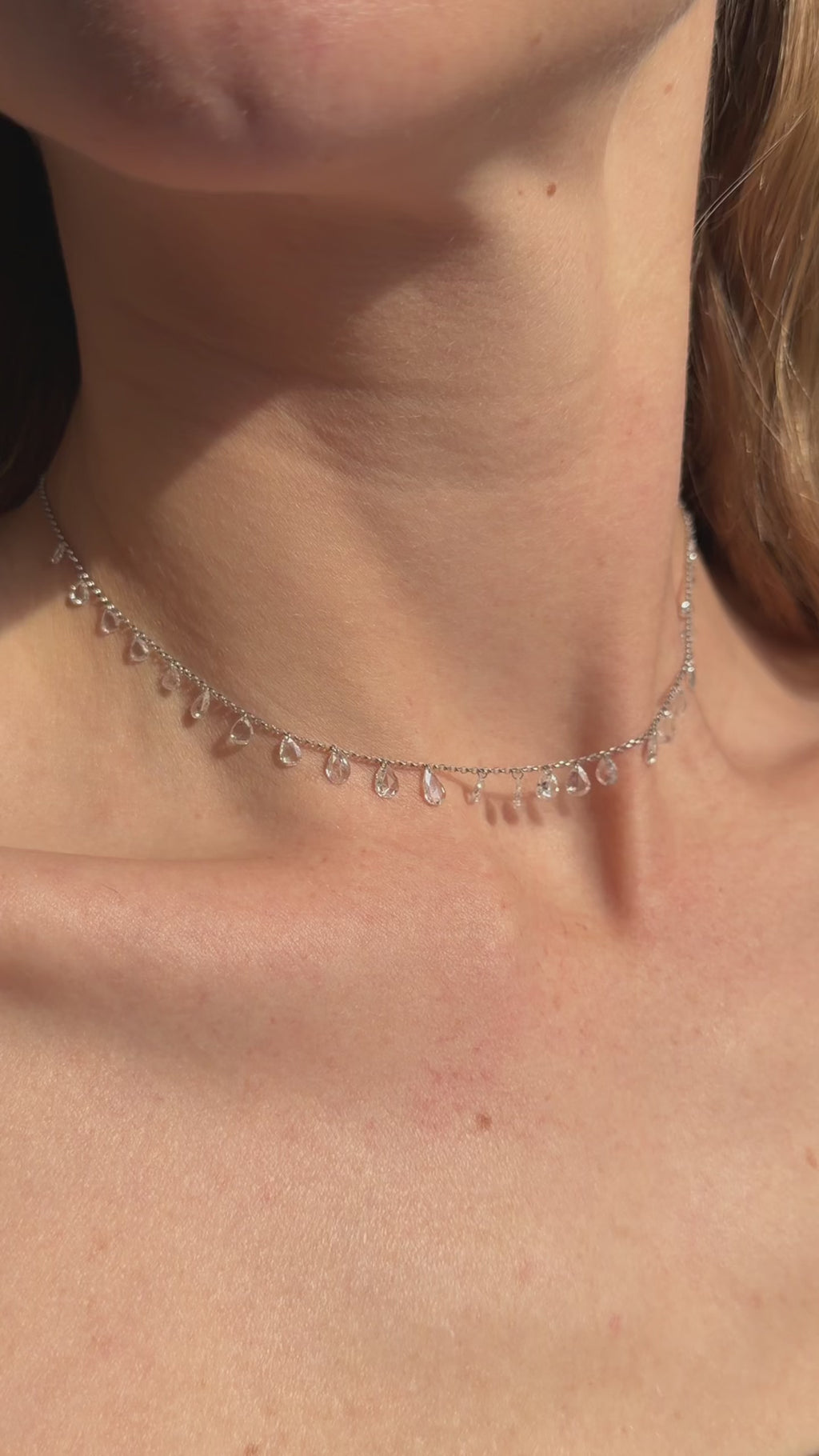 Rain Natural Diamond Adjustable Choker