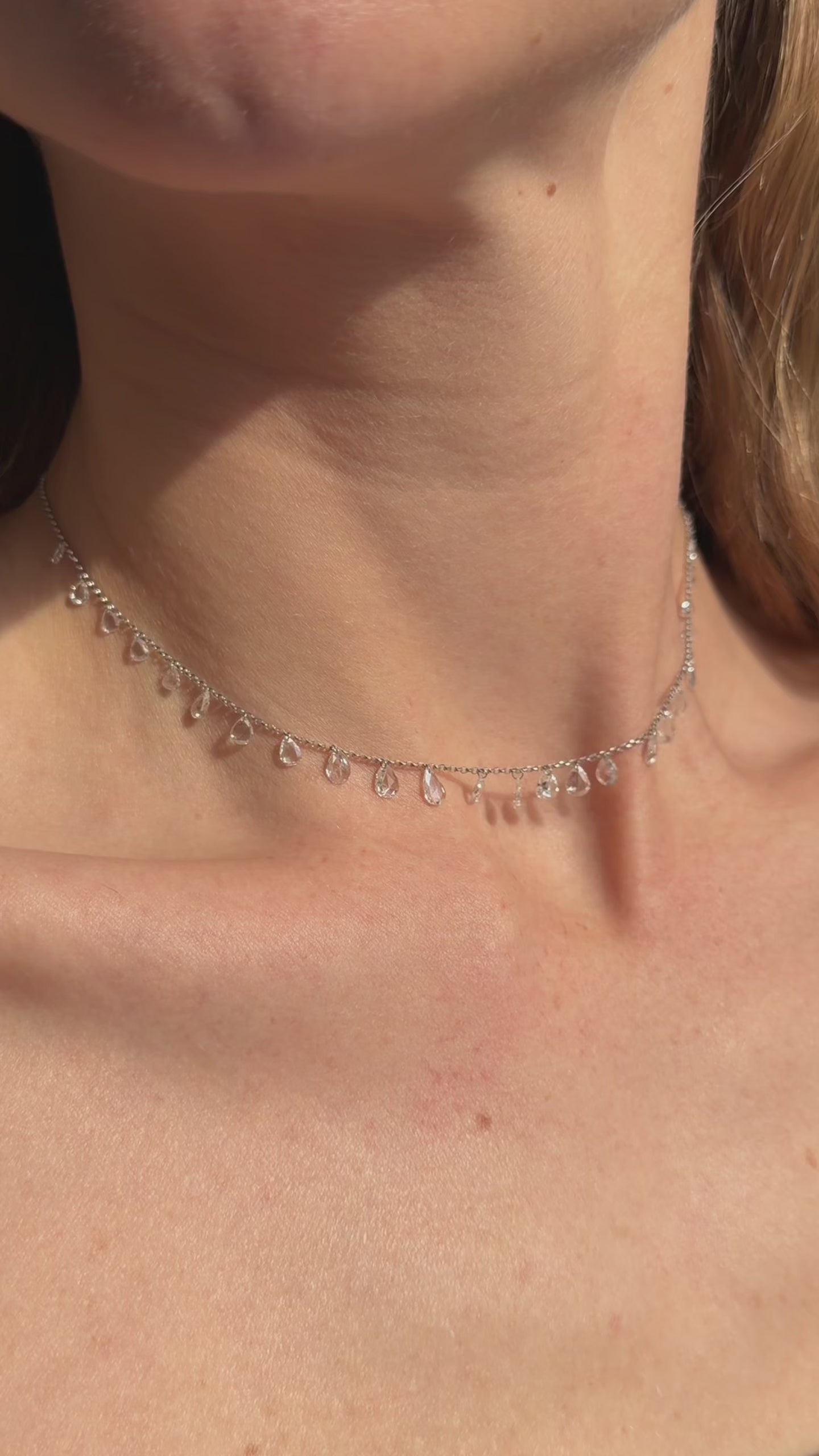 Rain Natural Diamond Adjustable Choker