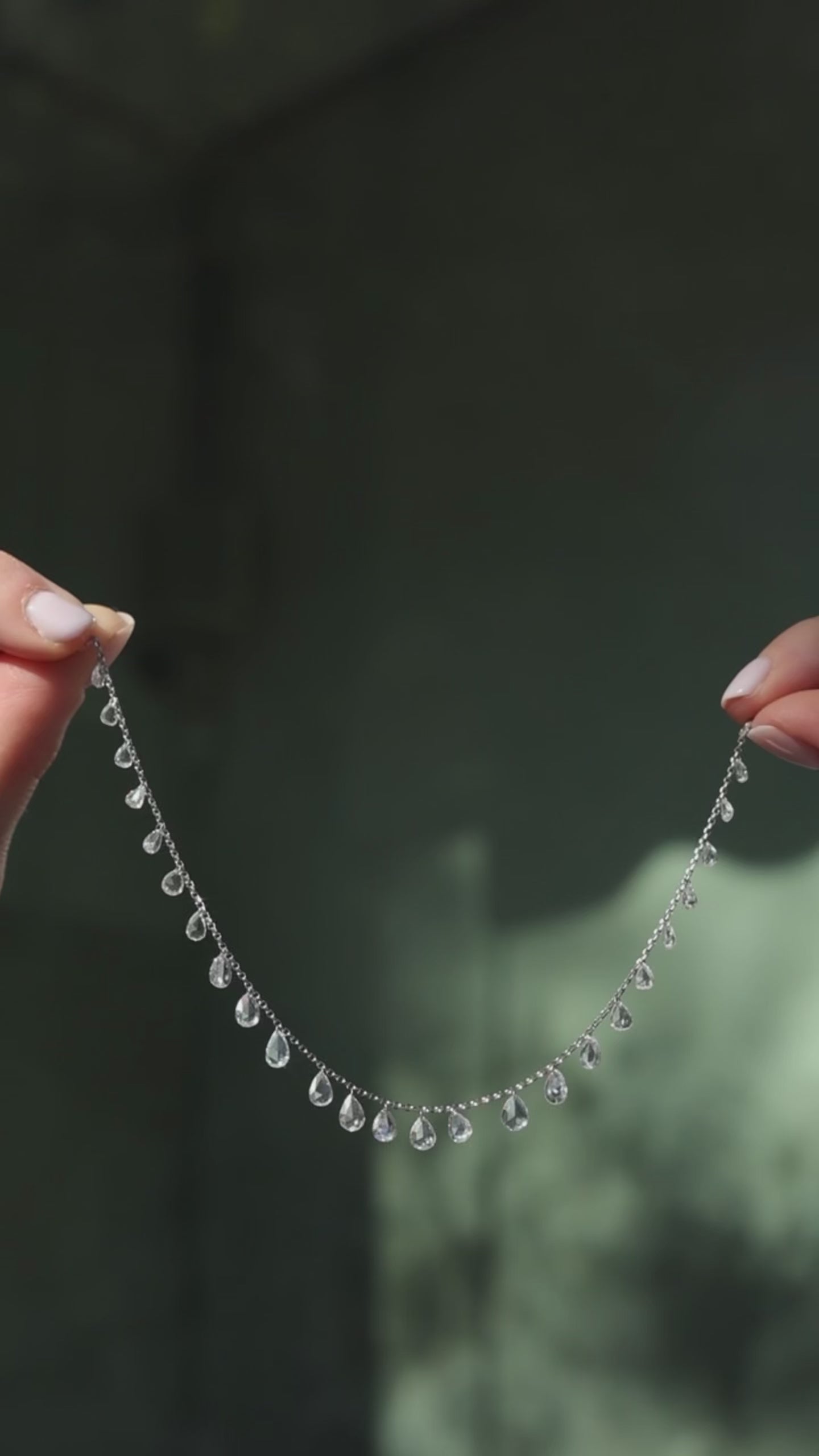 Rain Natural Diamond Adjustable Choker